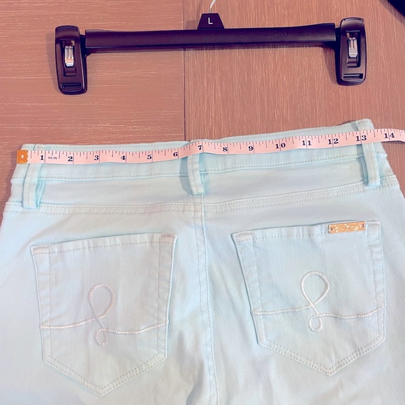 Lilly Pulitzer Jean - South Ocean Crop Jean Capri Flare - Size 4 - Picture 10 of 12